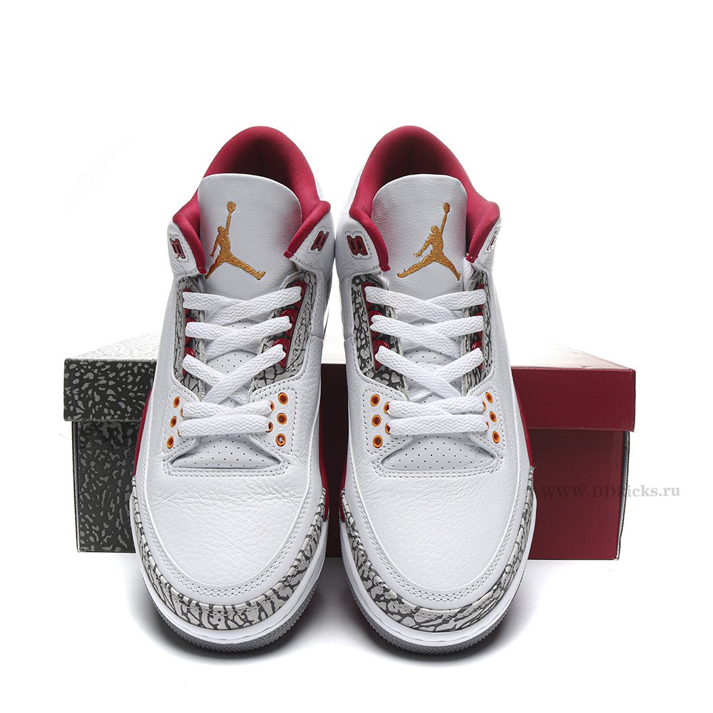 DD Jordan 3 Retro Cardinal Red