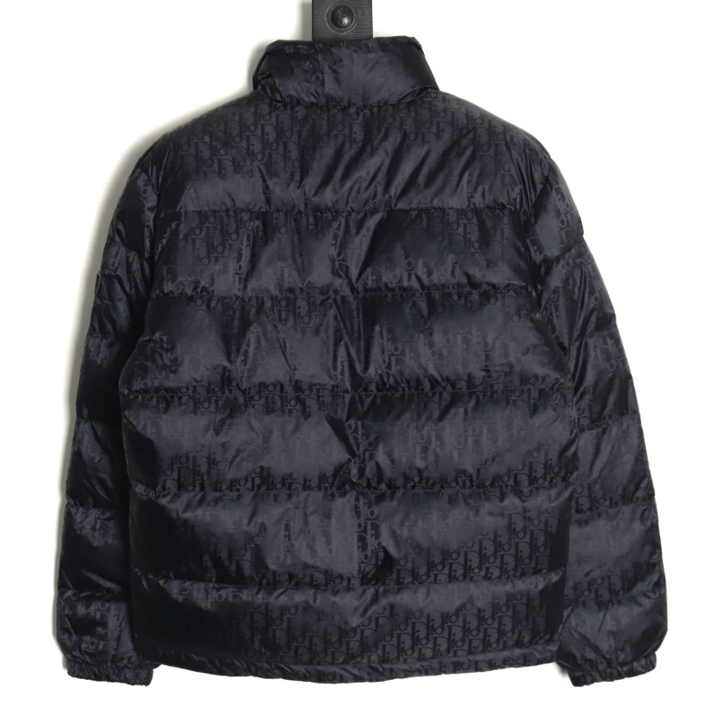 dd D*or D*or* full print dark pattern old flower down jacket dark blue