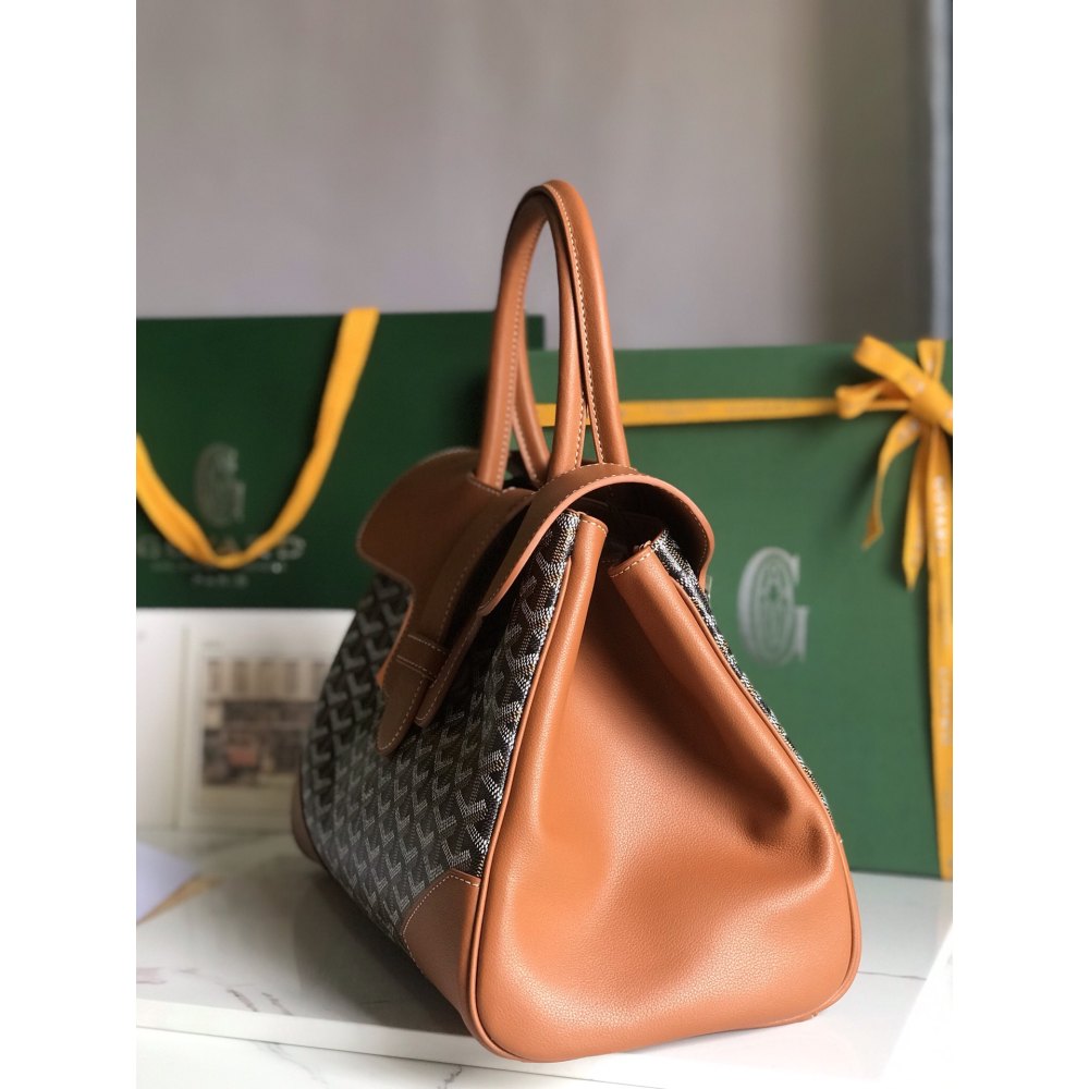 DD G0yard Saïgon tote bag Black & Tan 34cm x 18cm x 24cm