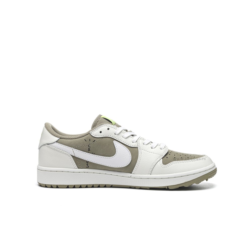 Size 14  Jordan 1 Retro Low Golf Travis Scott Neutral Olive